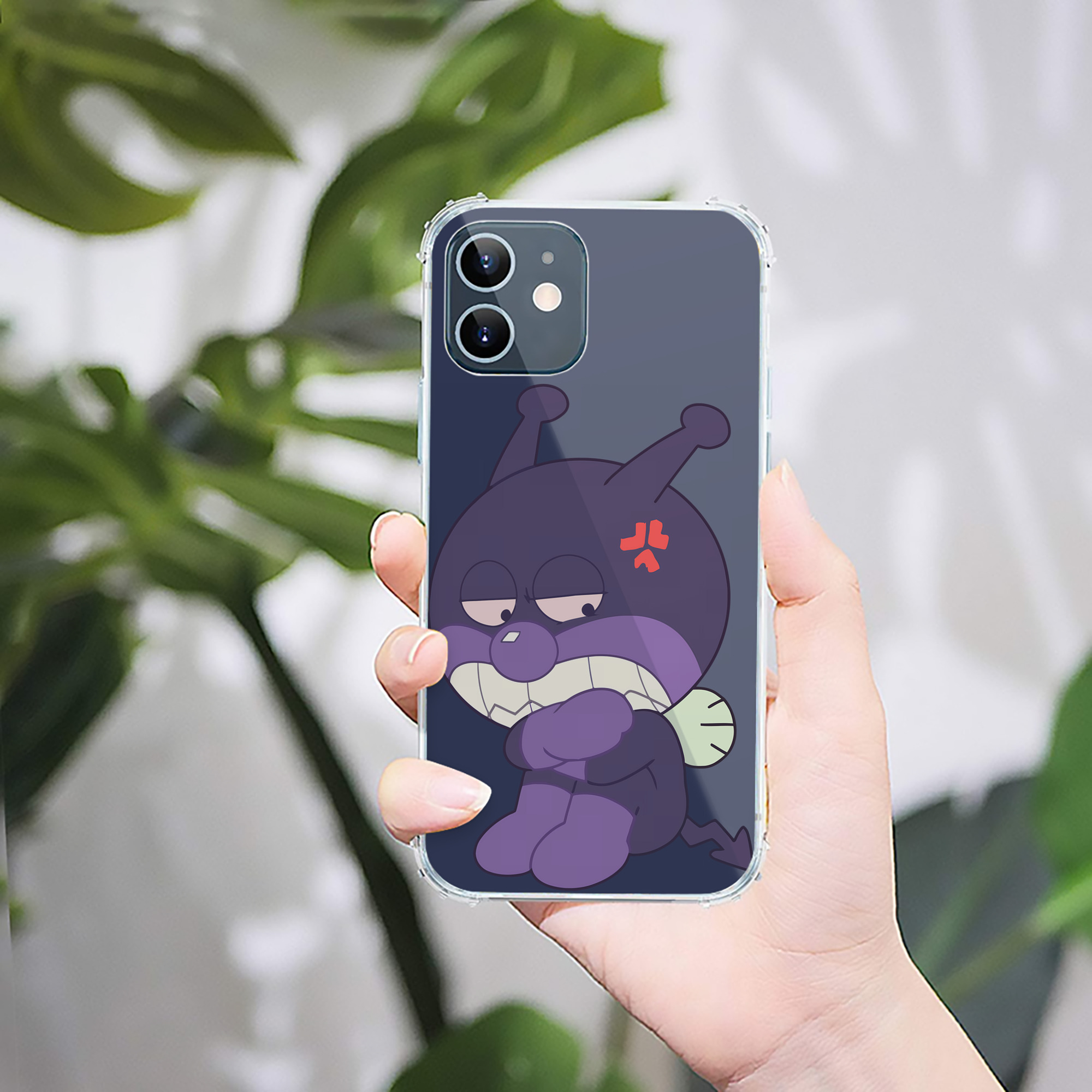 （画像用） アンパンマン Anpanman 【iPhone 12シリーズ対応】透明スマホケース（クリアソフトケース）